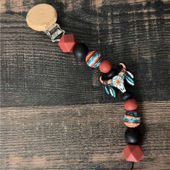 Colorful Beaded Pacifier Clips - Picture 8 of 15